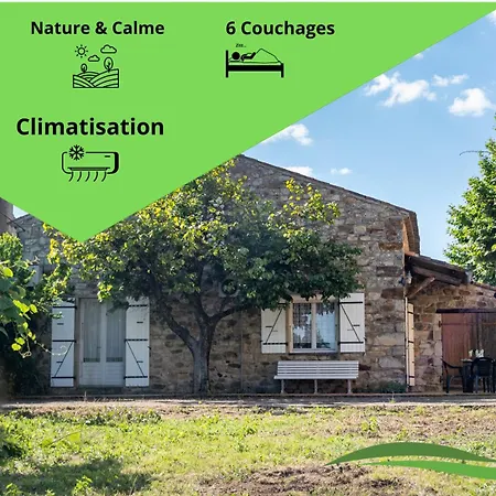 Holiday home Nouveau ! Maison En Pierre, Nature